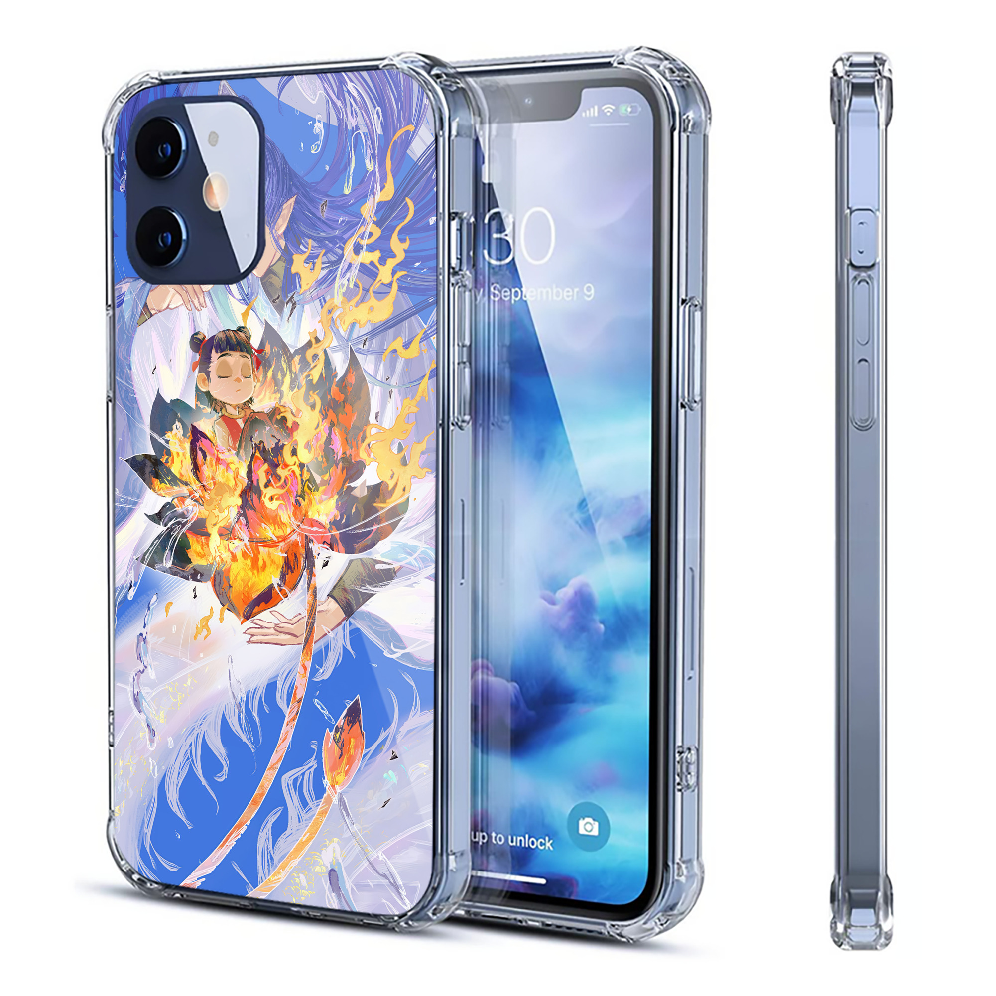 （画像用） Ne Zha 2 ナタ 魔童の大暴れ 【iPhone 12シリーズ対応】透明スマホケース（クリアソフトケース）